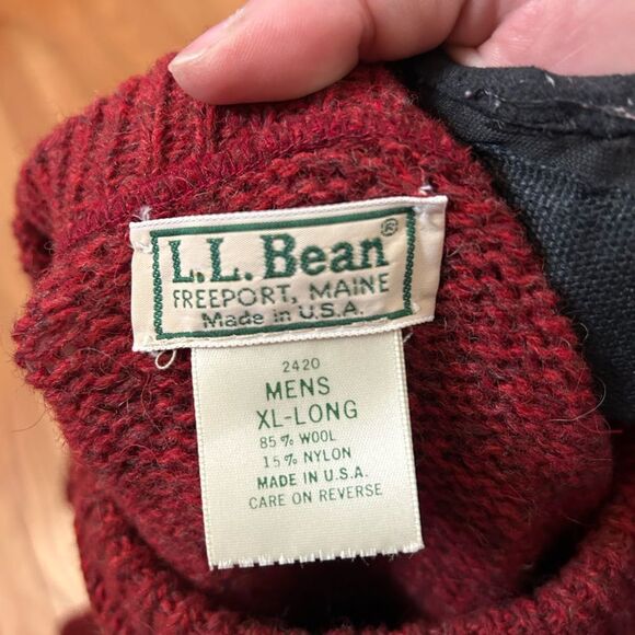 Vintage L.L. Bean Wool Sweater - Picture 2 of 4